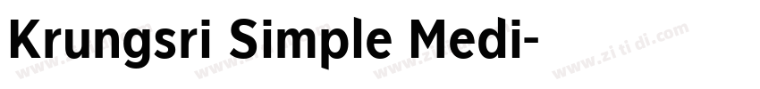 Krungsri Simple Medi字体转换